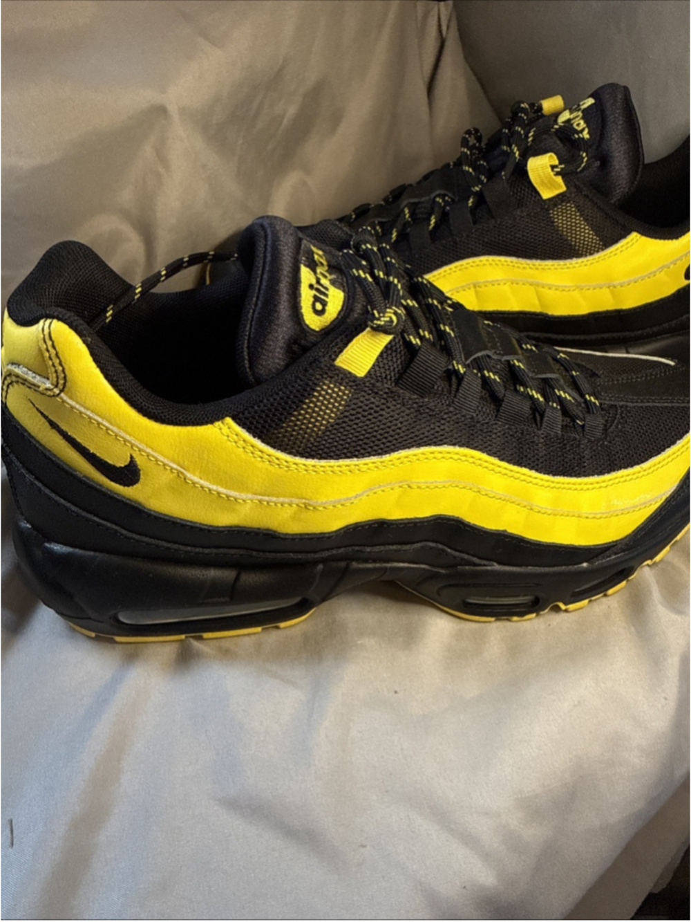 Nike Air Max 95 “Frequency Pack” Black/Yellow 2018 AV7939-001 Men’s Size 9